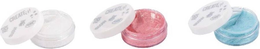 Create it! JELLY BODYGLITTER HIGHLIGHTER glitter gel voor de huid kleur TURQUOISE (blauw)