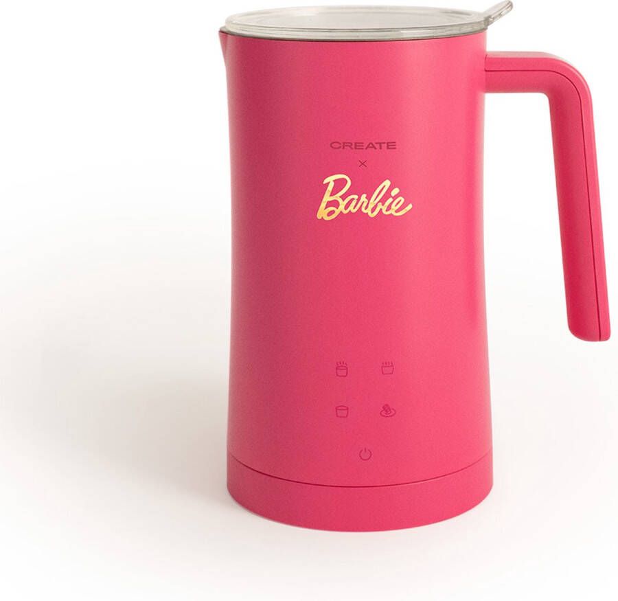 Create Verwarmer voor melkopschuimer Barbie 580 ml touchscreen 4 standen MILK FROTHER STUDIO