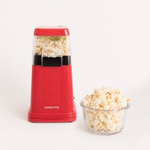Create POPCORN MAKER Popcornmachine Olie- en Vetvrij Rood