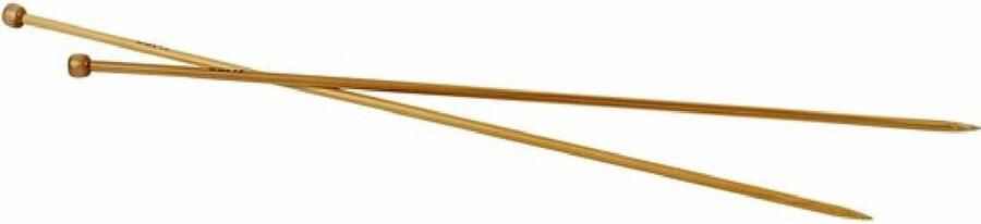 Creatieve Materialen Breinaalden Bamboe Breinaalden Naturel Breien Nummer 4 5 35cm 1 paar