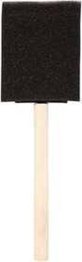 Creatieve Materialen Schuimpenselen Foam Penseel Zwart Schilderen DIY 50mm 10 stuks