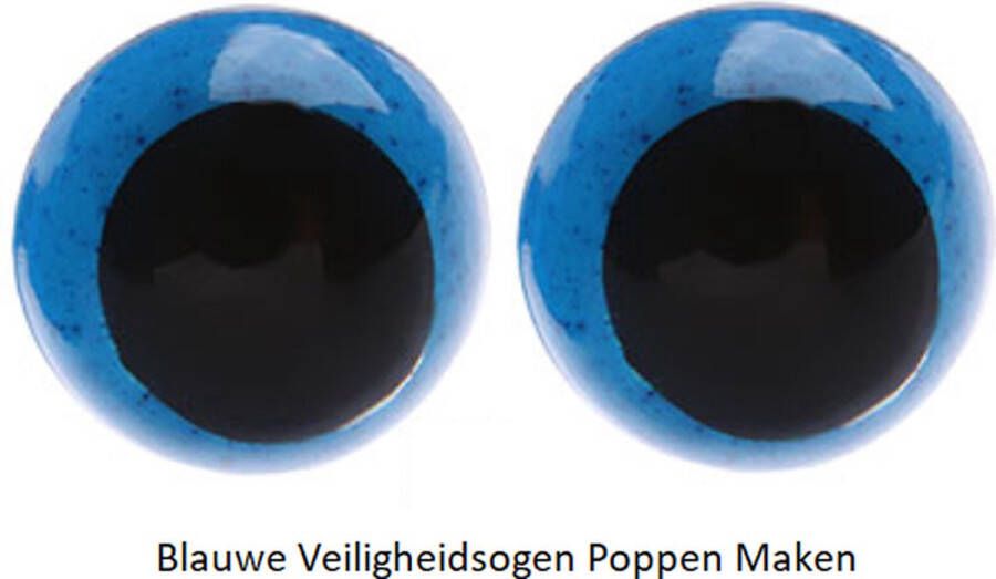 Creatieve Materialen Veiligheidsogen Ogen Poppen en Knuffels Blauw 12 mm 2 stuks 1 paar