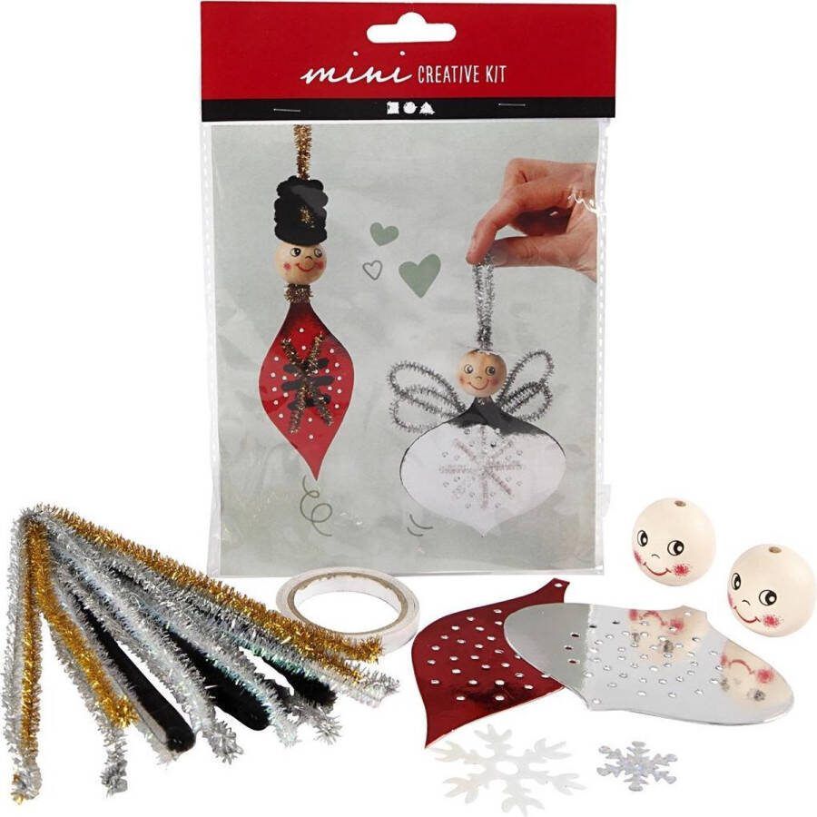 Creotime Knutselpakket Kerstboom Hangers 2 stuks
