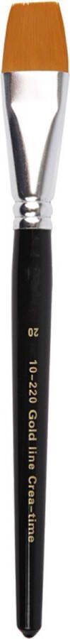 Creativ company CC Gold Line Acryl Penseel Plat 20 per stuk