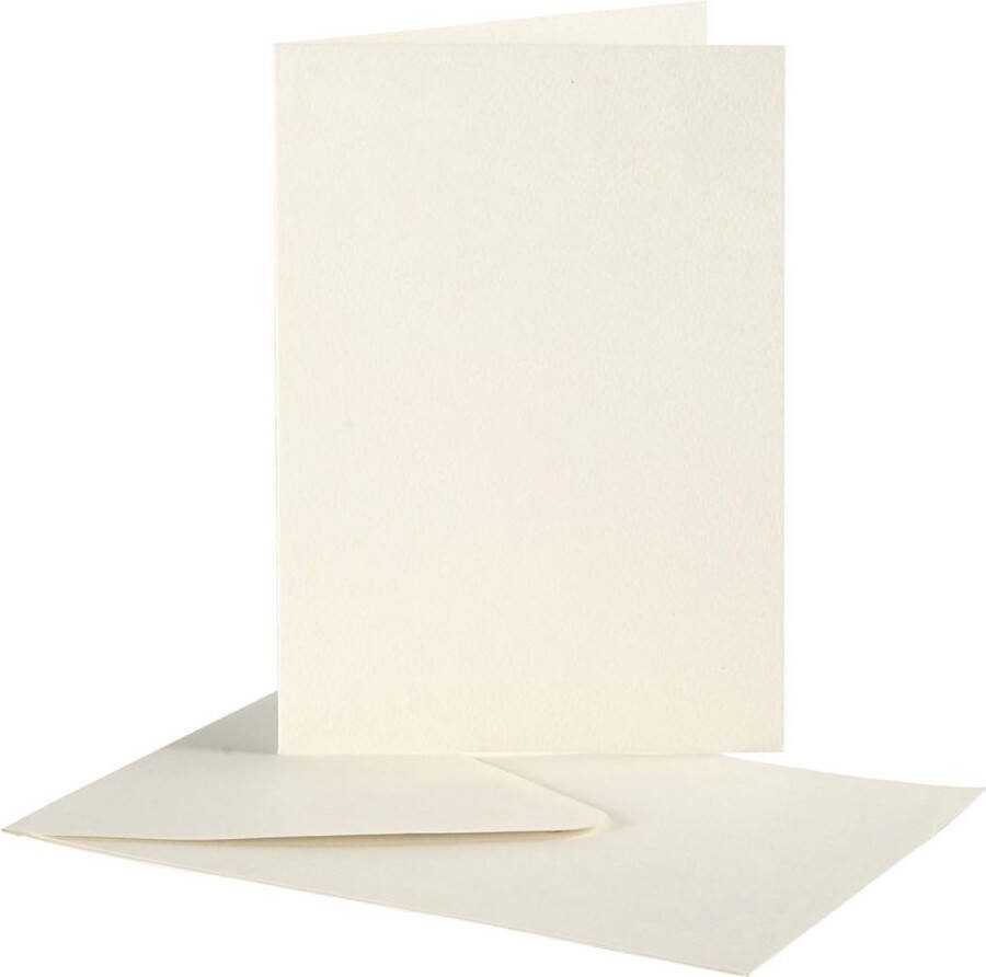 Creativ company CC Kaarten & Enveloppen 15x10 5 cm Off-white 10 stuks