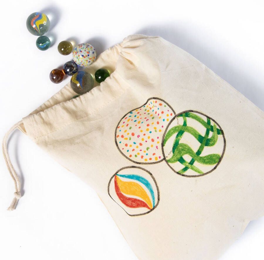 Creative Cotton Fruit Bag Size 21x25 cm 110 g m2 Light Natural 5pcs