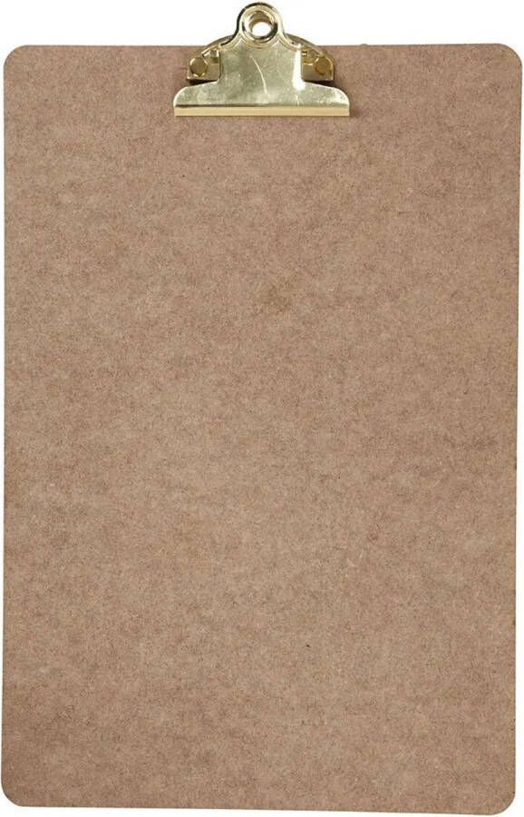Creativ company Clipboard klembord memobord voor documenten hardboard A4 formaat met stevige klem