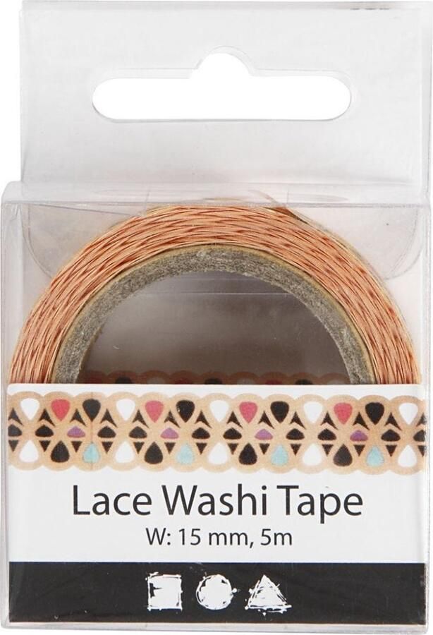 Creativ company Lace Washi Tape B: 15 mm 5 m 1 rol
