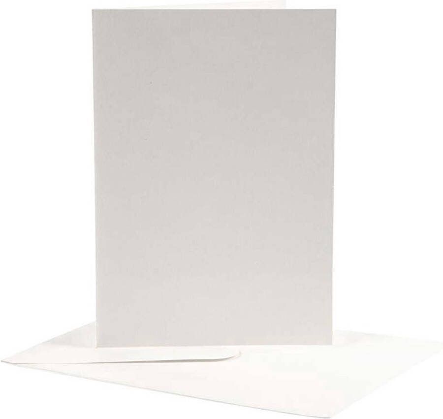 Creativ company Creotime Kaarten & Enveloppen afmeting kaart 12 5x17 5 cm off-white 10 sets