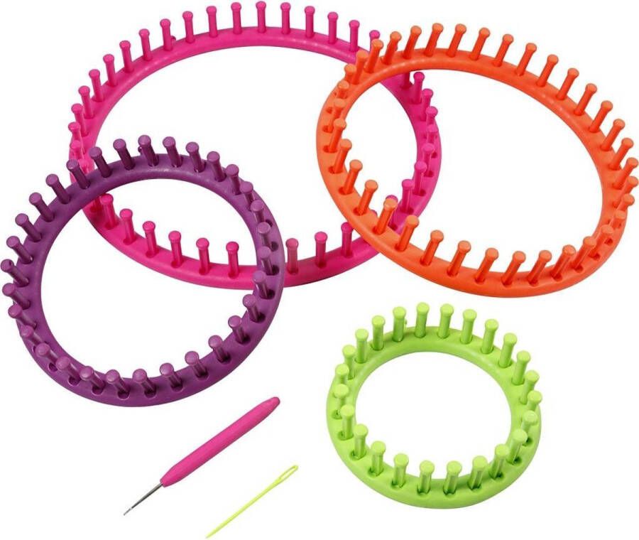 Creativ company Creotime Knitting loom d: 12-17-22-27 cm 1 set