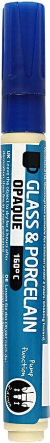 Creativ company Creotime Verfstift Glas- & Porselein Blauw