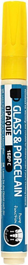Creativ company Creotime Verfstift Glas- & Porselein Geel