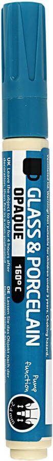 Creativ company Creotime Verfstift Glas- & Porselein Turquoise