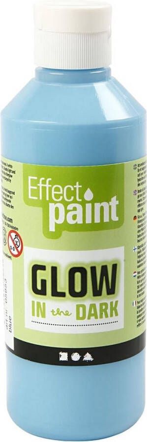 Creativ company Glow in the dark lichtblauw 250 ml