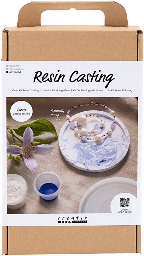 Creativ company Hobbyset Hars Gieten Dienblad met Marmereffect