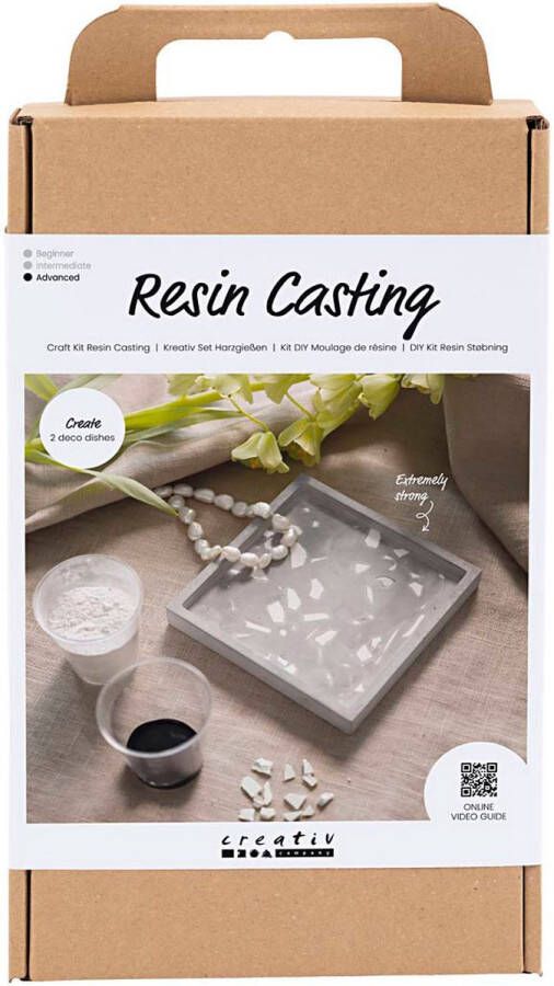 Creativ company Hobbyset Hars Gieten Dienblad met Terrazzo