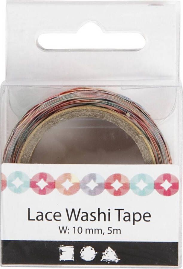 Creativ company Lace Washi Tape B: 10 mm 5 m 1 rol