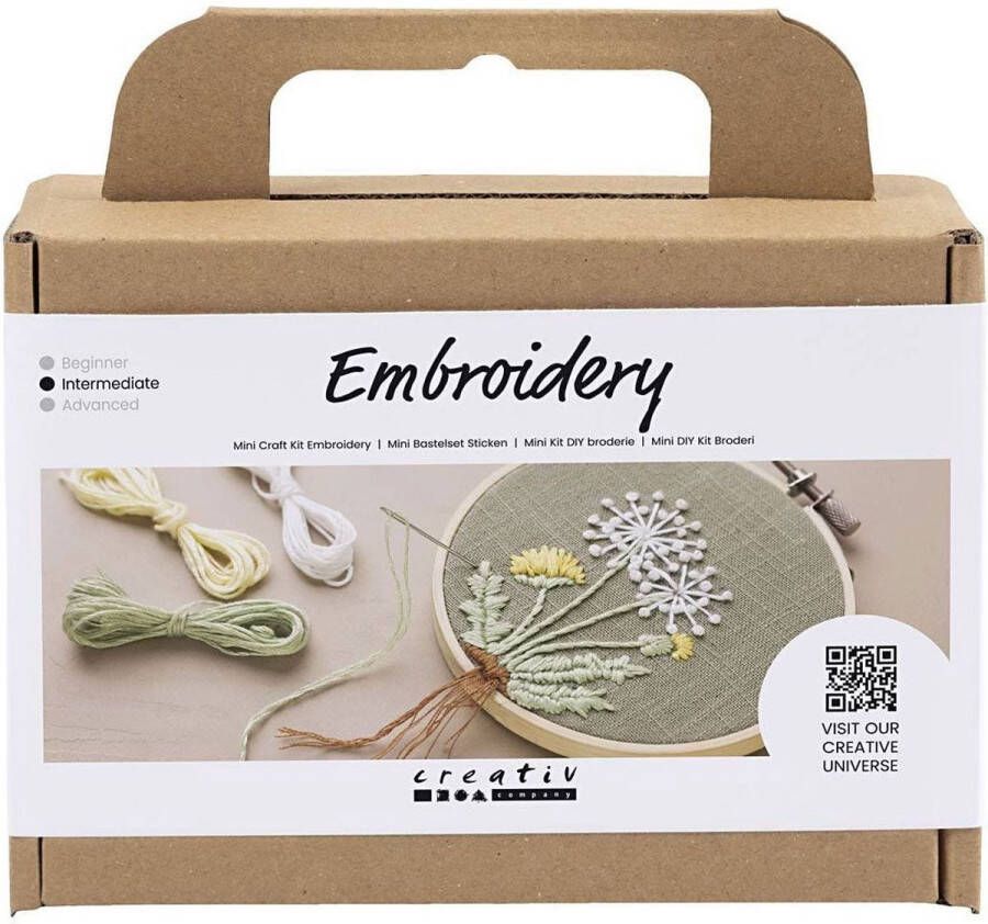 Creativ company CC Mini Creative Box Borduren Bloemenframe