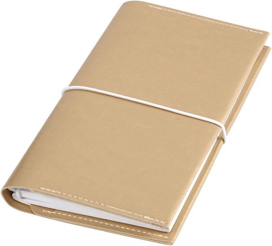 Creativ company Planner Bulletjournal Goud 10x18x1 5 cm Elastieksluiting 1 Stuk