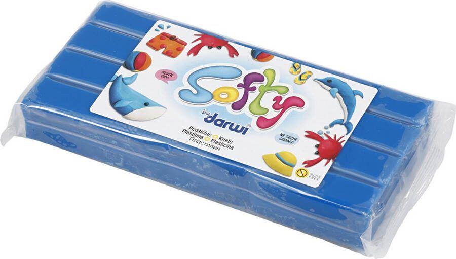 Creativ company CC Softy Boetseerklei Plasticine 500 gr Blauw
