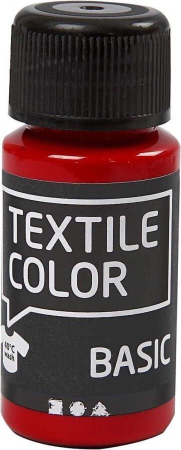 Creativ company Textielverf Kledingverf Primair Geel Basic Textile Color Creotime 50 ml