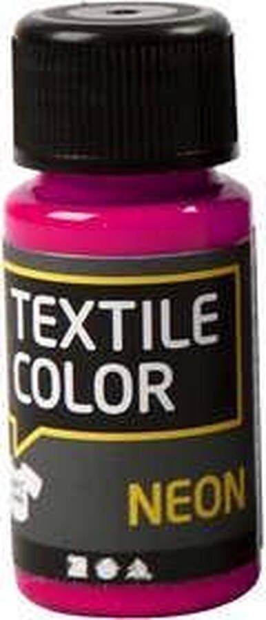 Creativ company Textielverf Neon Roze Creotime 50 ml