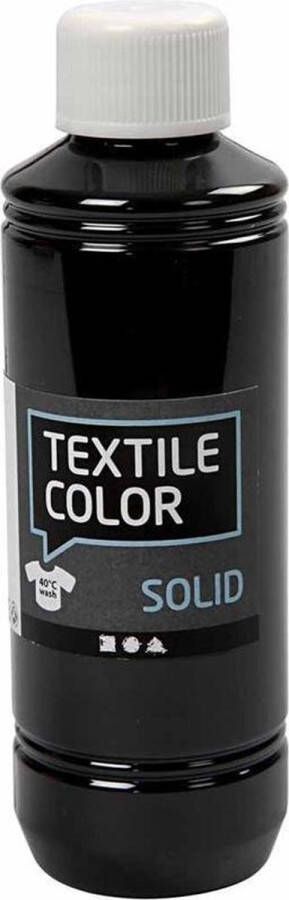 Creativ company Textile Color Dekkend Zwart 250 ml 1 Fles