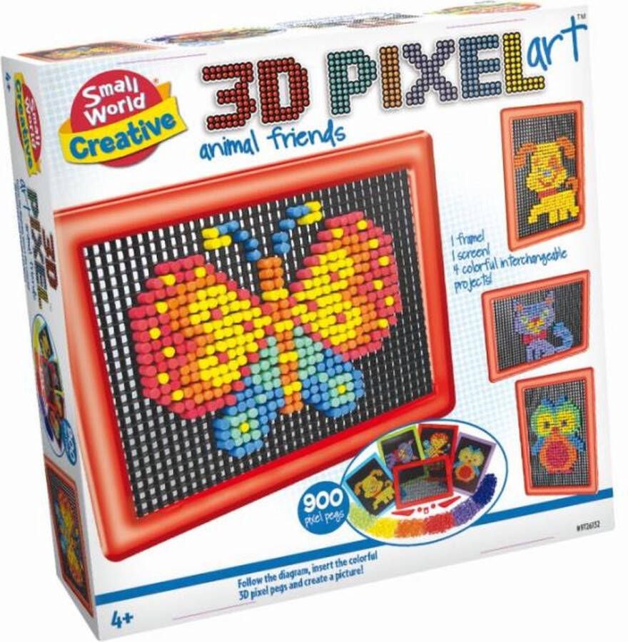Creative 3D Pixelkunst Dierenvrienden