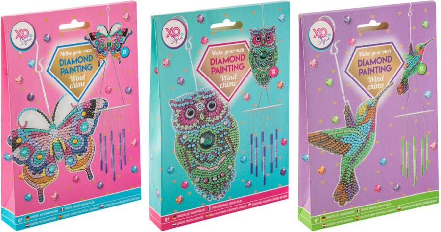 Diamond painting wind shime kolibri hobby ontspanning creativiteit diy kit