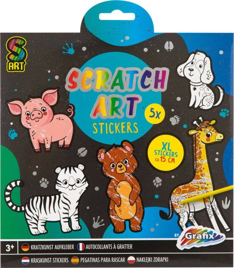Creative Craft Group Kraskunst Stickers Dieren 6dlg