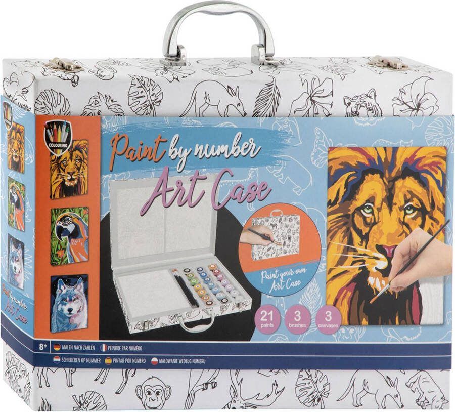 Creative Craft Group Schilderen op Nummer Dieren Kleurkoffer 27dlg