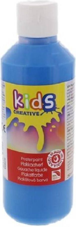 Creative Kids Plakkaatverf voor Kids Blauwe Kinder Verf 250 ml Flesje