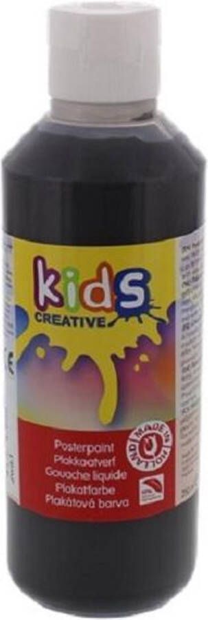 Creative Kids Plakkaatverf Merkloos Kinderen Verf Zwart 250 ml 1 Stuk