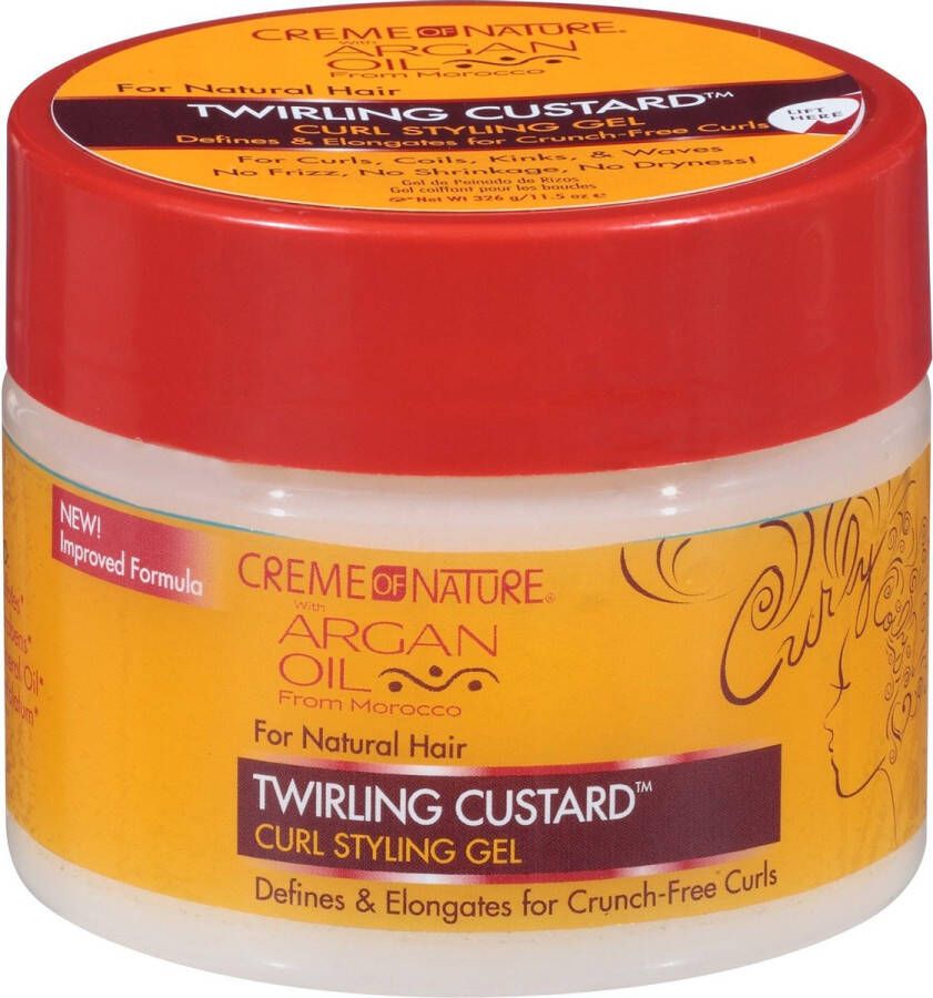 Creme of nature Argan Oil Twirling Custard Styling Gel 326 gr