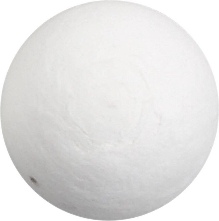 Creotime Bal d: 30 mm wit katoen 200 stuks