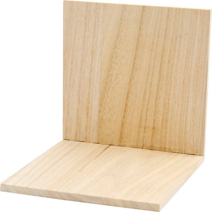 Creotime Boekensteun hout 15x15x15cm 10 stuks