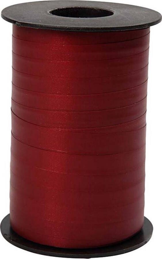 Creotime Cadeaulint b: 10 mm dark red mat 250 m