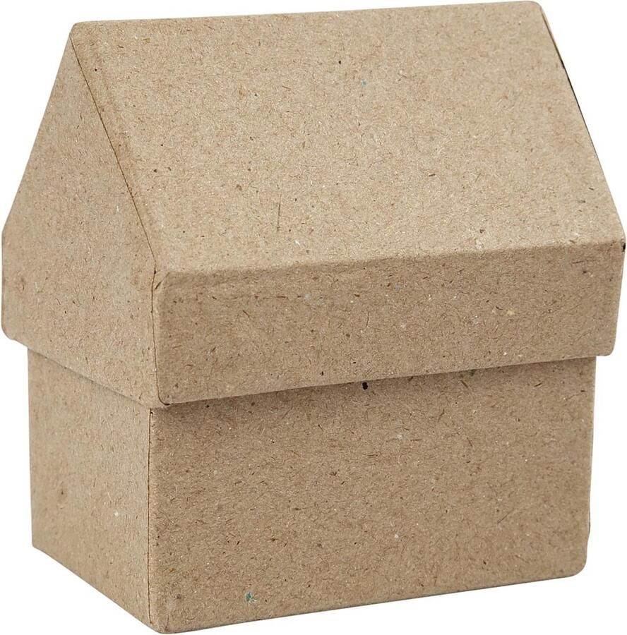 Creotime Huizen afm 6x8 5 cm h: 10 5 cm 4 stuks