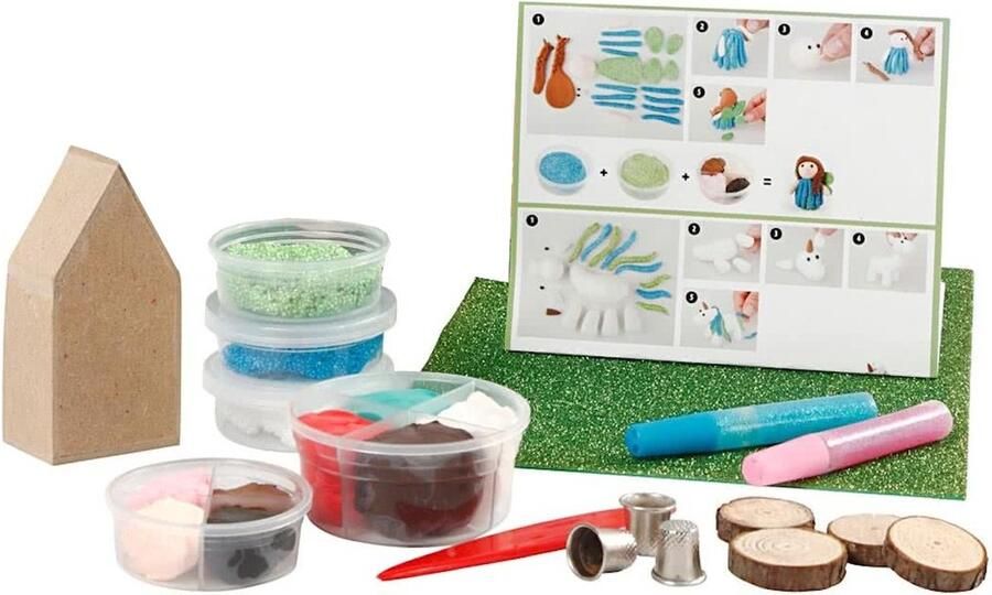 Creotime Knutselpakket Foam & Silk Clay Feeënwereld boetseren Creativ Company