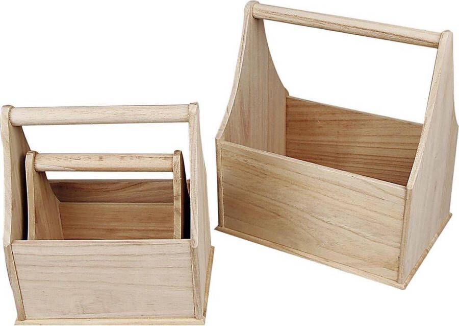 Creotime Flessenhouder grootste maat 24x17 5x28 cm Keizerin boom 3 assorti