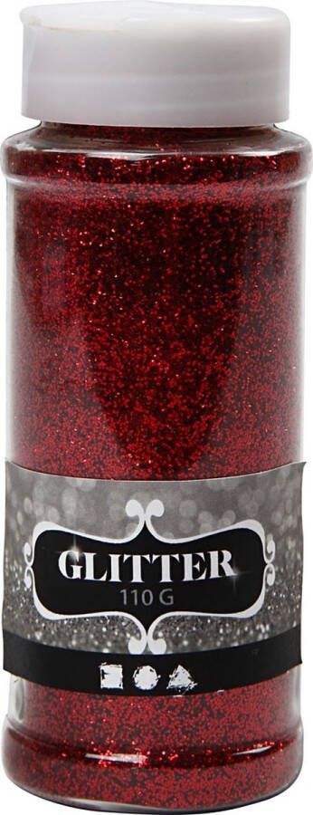 Creotime Glitter rood 110 gr