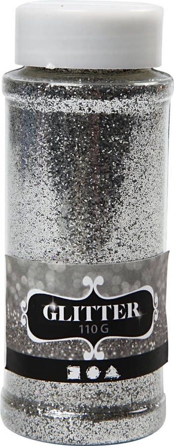 Creotime Glitter zilver 110 gr