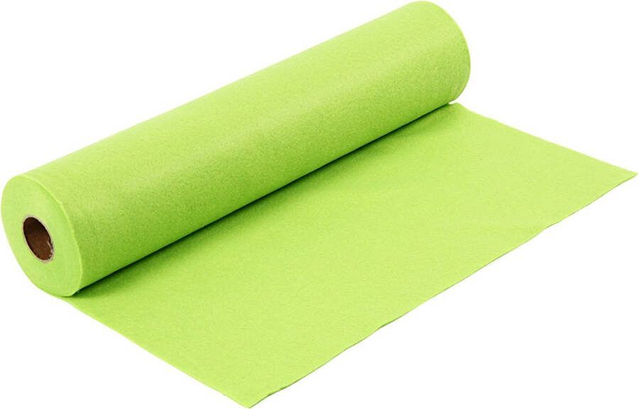 Creotime Hobbyvilt b: 45 cm dikte 1 5 mm 5 m lichtgroen