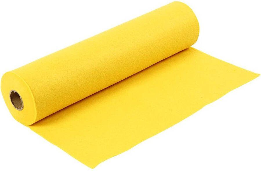 Creotime Hobbyvilt b: 45 cm dikte 1 5 mm 5 m geel