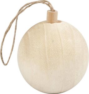Merkloos Houten Kerstbal Van Licht Hout Keizerin Boom 6 4 Cm Kerstballen Decoratie Hangers