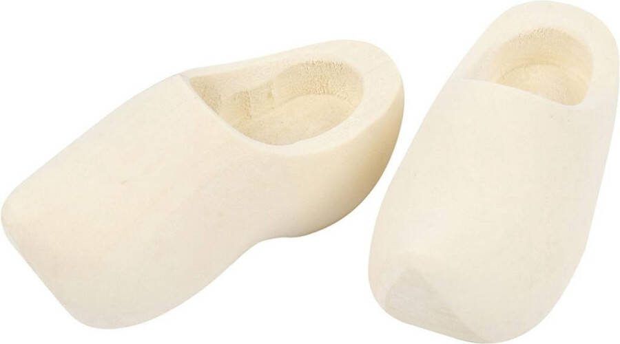 Creotime Houten Klompen 7 Cm 2 Stuks