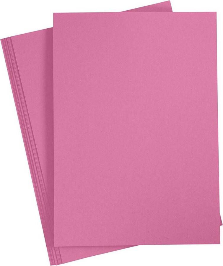 Creativ company Creotime Karton 21 X 29 7 Cm 10 Stuks 220 G Roze