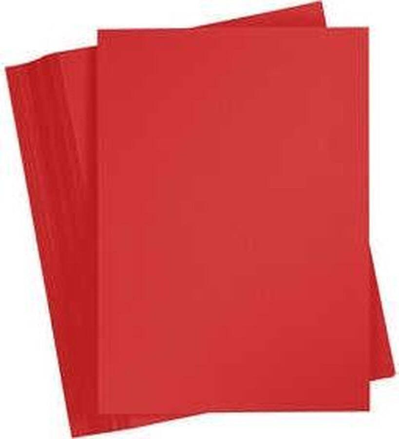 Creotime Karton Kerstrood A6 10 5x14 8cm 180 grams 100 vellen