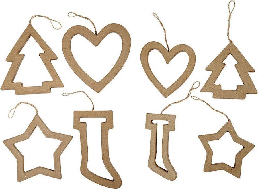 Creativ company Kerst Ornamenten 9+12 cm 24 Stuk