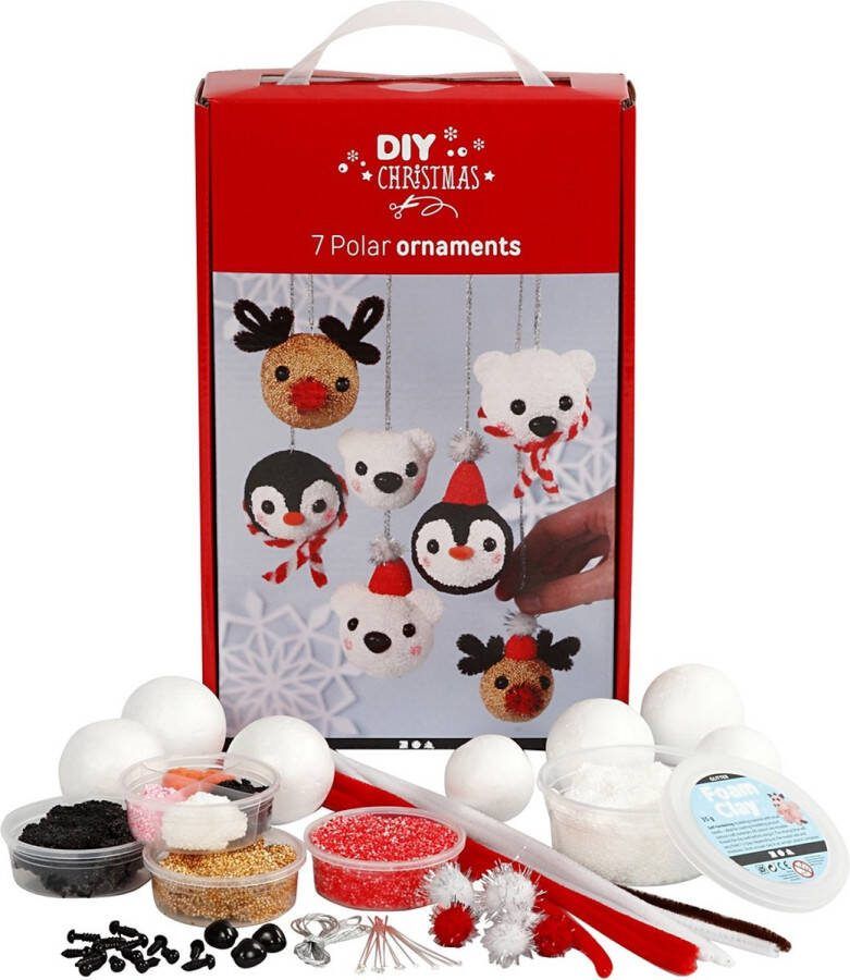 Creotime Foam Clay Themaset Kerstballen